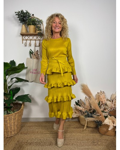 VESTIDO MIA VOLANTES