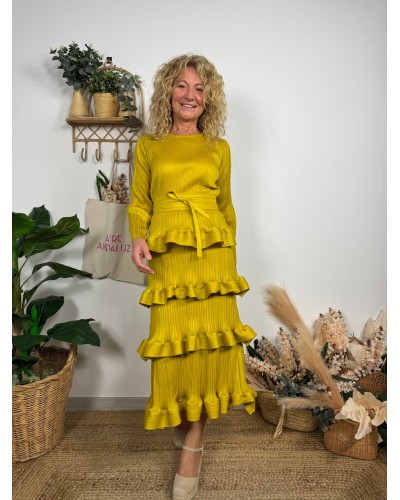 VESTIDO MIA VOLANTES