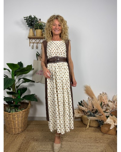 VESTIDO LARGO LUNARES