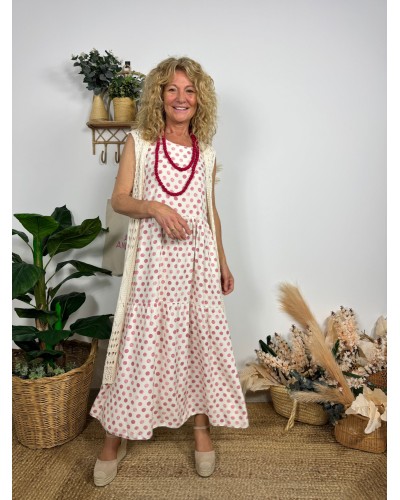 VESTIDO LARGO LUNARES
