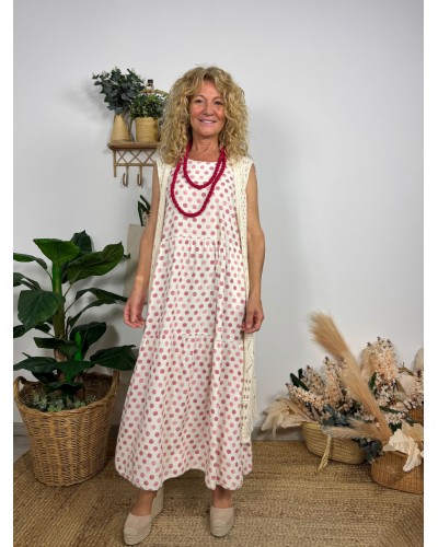 VESTIDO LARGO LUNARES