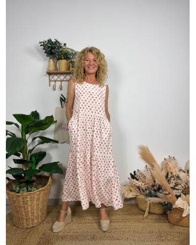 VESTIDO LARGO LUNARES